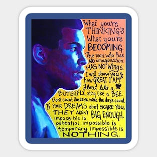 Muhammad Ali Wisdom Sticker